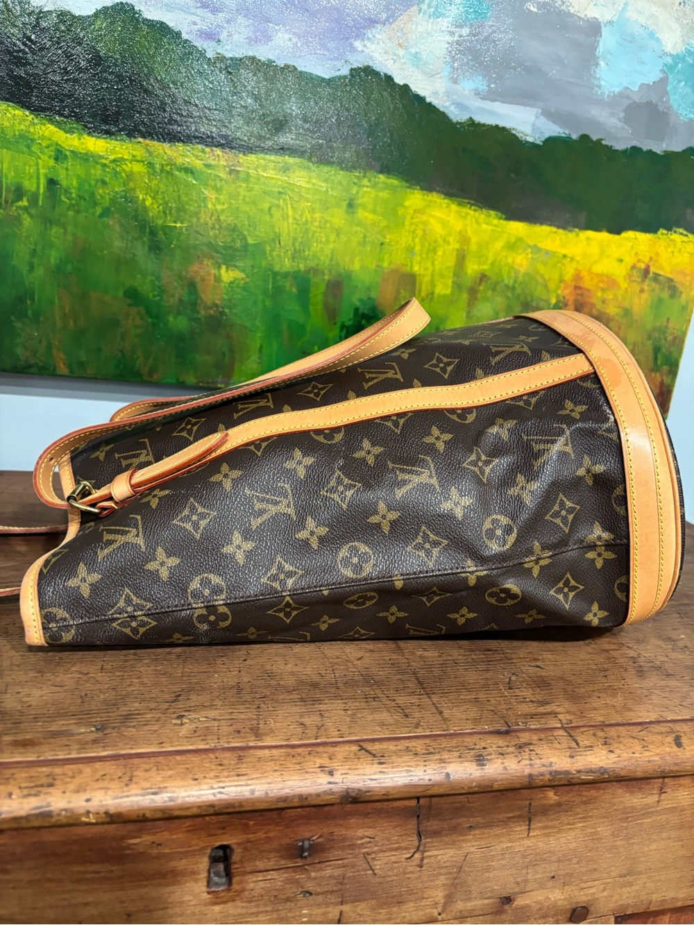 Vintage Louis Vuitton Monogram Bucket bag with Vachetta Trim- PROJECT BAG!!! - Picture 7 of 13